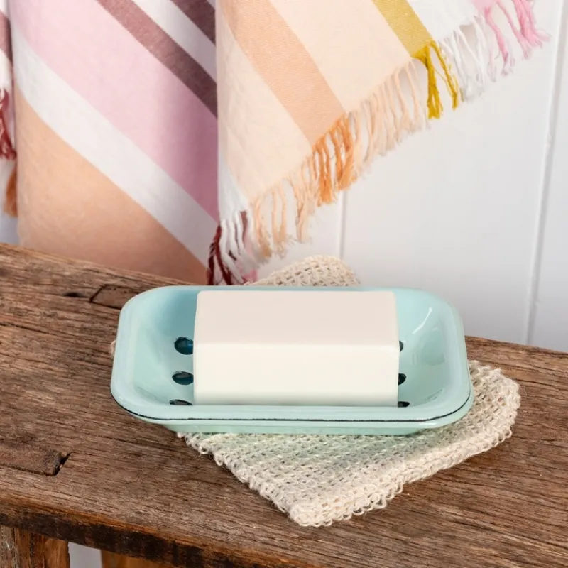 Rex London Two-part enamel soap dish - Green Sale