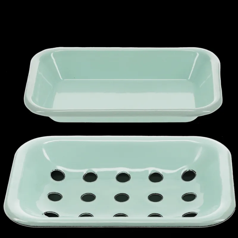 Rex London Two-part enamel soap dish - Green Sale