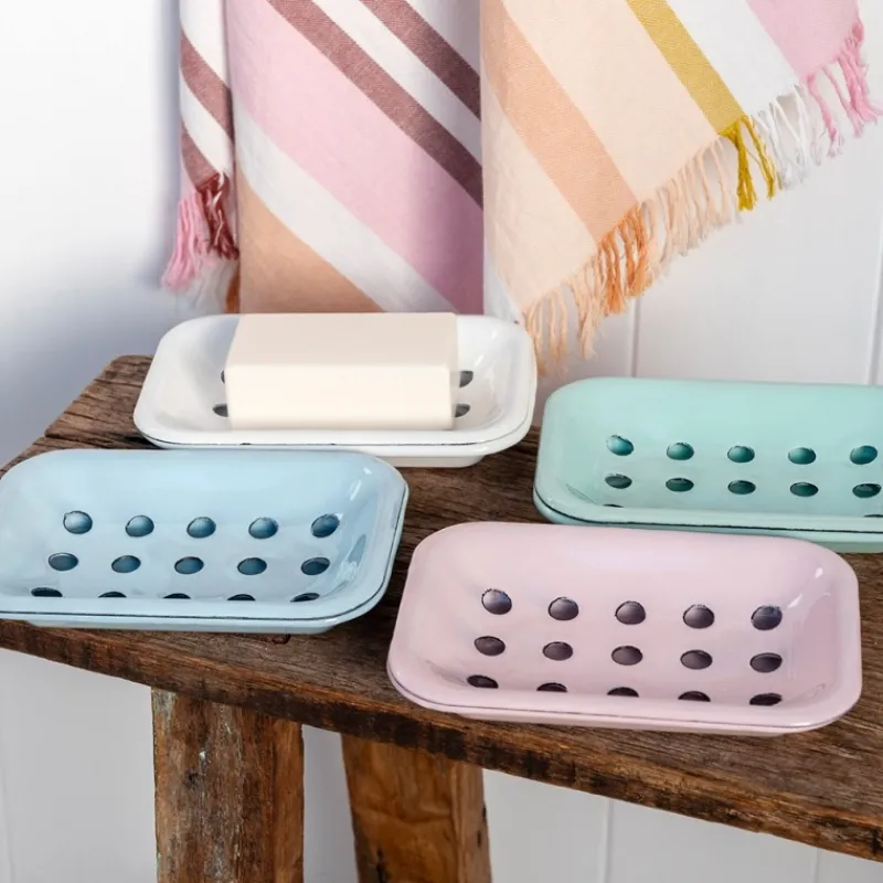 Rex London Two-part enamel soap dish - Green Sale