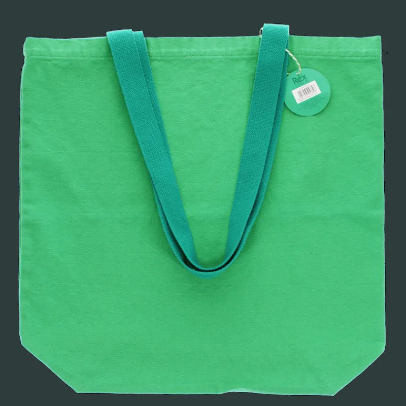 Rex London Two-tone cotton tote bag - Green Hot