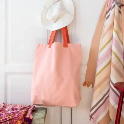 Rex London Two-tone cotton tote bag - Pink Clearance