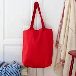 Rex London Two-tone cotton tote bag - Red Best