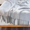 Rex London Ultra soft woven blanket (127 x 152cm) - Light grey Online