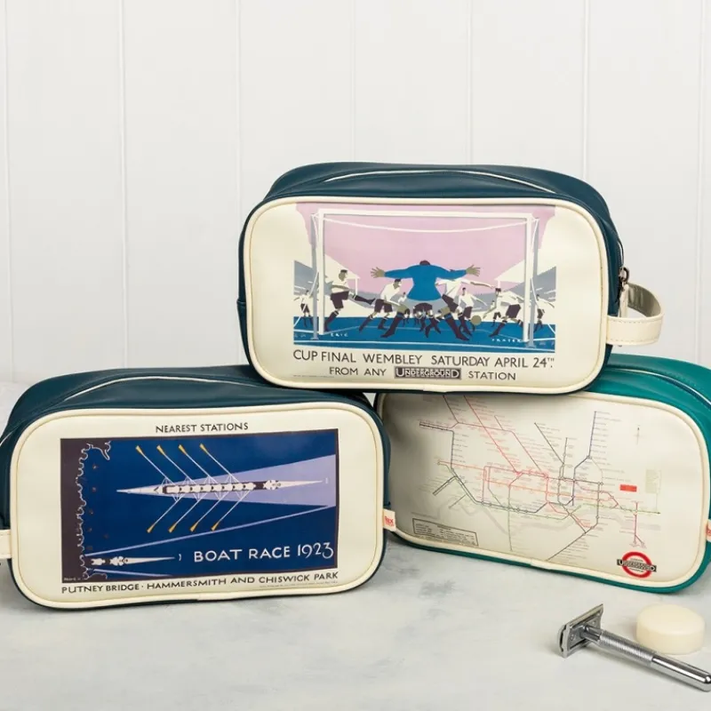 Rex London Wash bag - TfL Vintage Poster "Boat Race" New