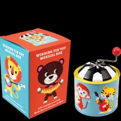 Rex London Winding tin music box - Animal Band Sale