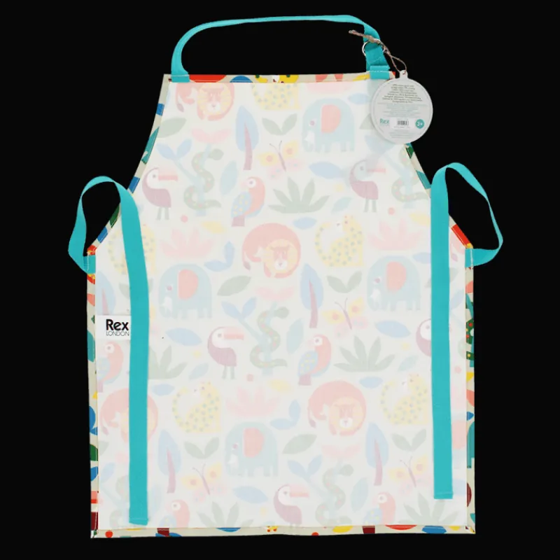 Rex London Wipeable cotton children's apron - Wild Wonders Clearance