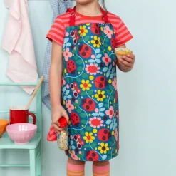 Rex London Wipeable cotton children's apron - Ladybird Discount