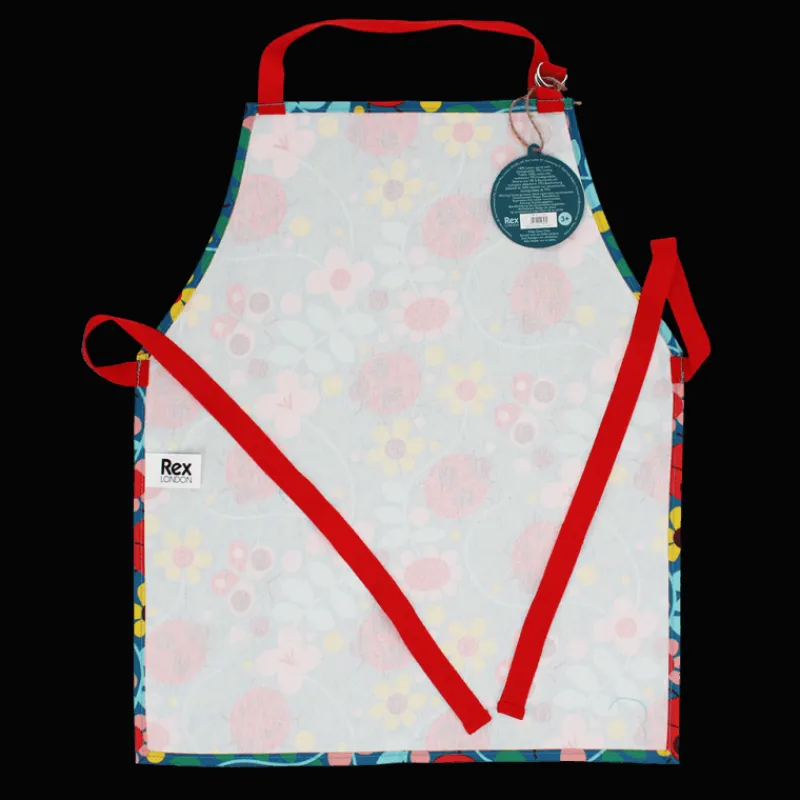 Rex London Wipeable cotton children's apron - Ladybird Discount