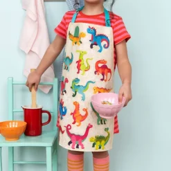 Rex London Wipeable cotton children's apron - Baby Dinos Outlet