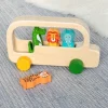 Rex London Wooden bus toy - Colourful Creatures Fashion