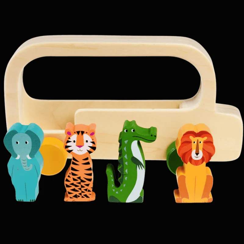 Rex London Wooden bus toy - Colourful Creatures Fashion
