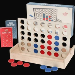 Rex London Wooden Four in a Row game set New