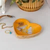 Rex London Wooden heart-shaped trinket dish - Leopards Hot