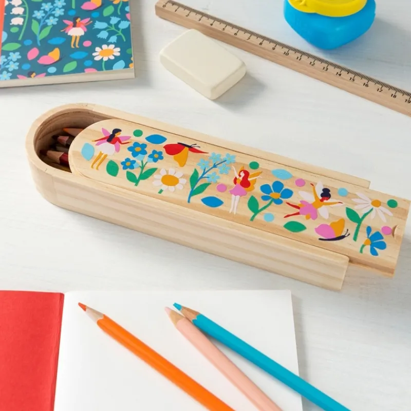 Rex London Wooden pencil case - Fairies in the Garden Sale