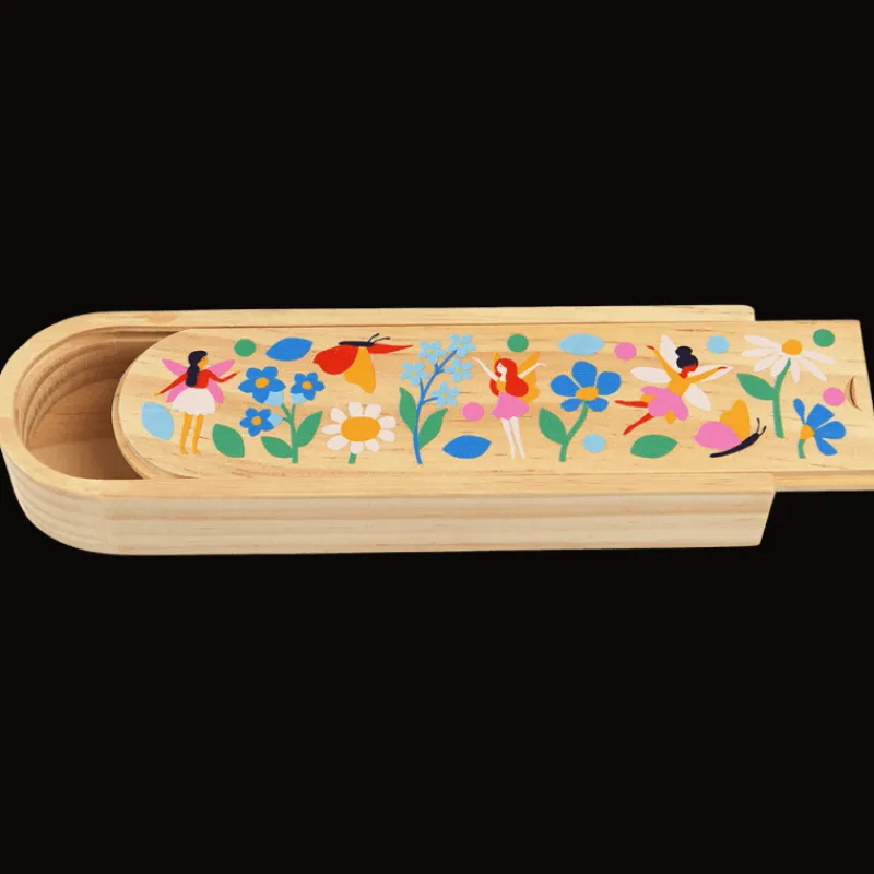 Rex London Wooden pencil case - Fairies in the Garden Sale