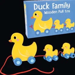 Rex London Wooden pull toy - Duck Family New