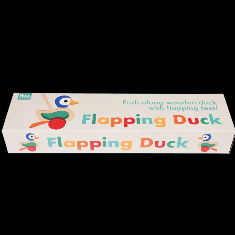 Rex London Wooden push along toy - Duck Best