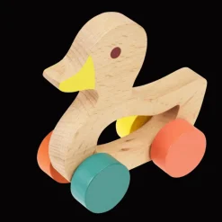 Rex London Wooden push along toy - Duck Hot