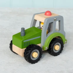 Rex London Wooden push along vehicle toy - Tractor (green) Sale
