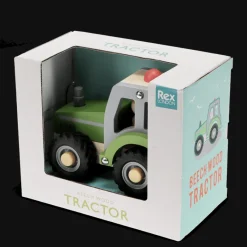 Rex London Wooden push along vehicle toy - Tractor (green) Sale