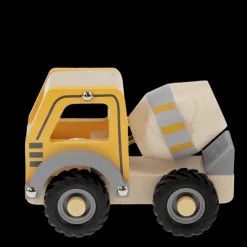 Rex London Wooden push along vehicle toy - Cement mixer (yellow) Hot