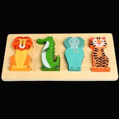 Rex London Wooden puzzle - Colourful Creatures Best