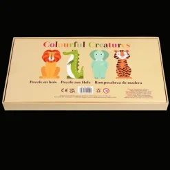 Rex London Wooden puzzle - Colourful Creatures Best