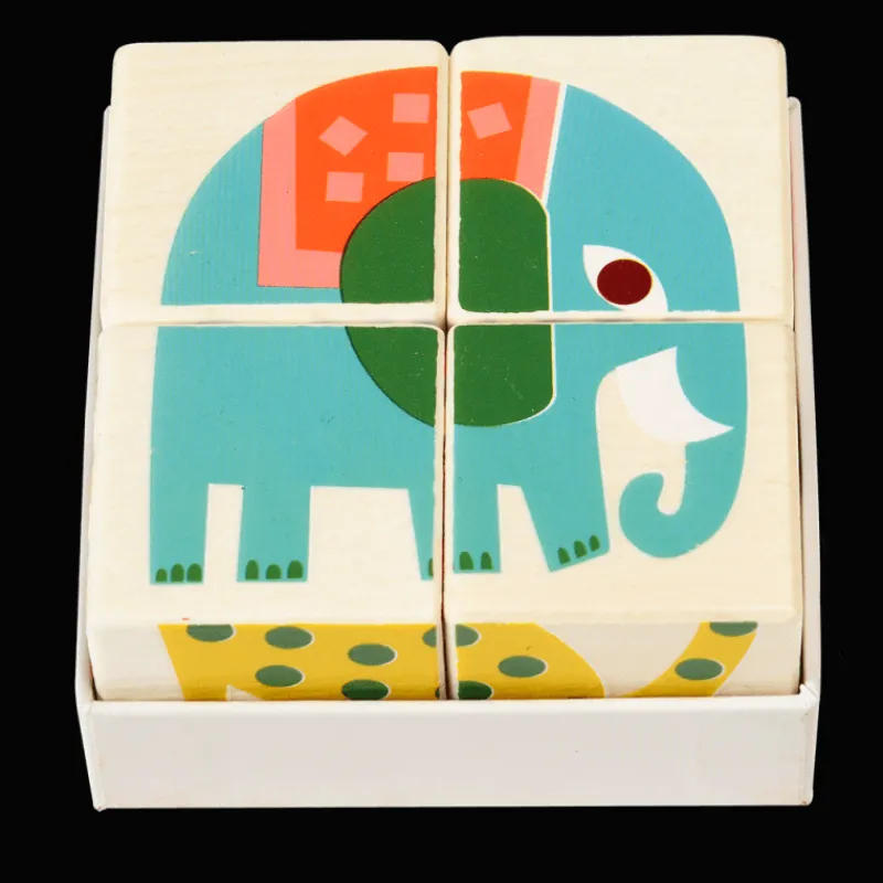 Rex London Wooden puzzle cubes - Wild Wonders Online