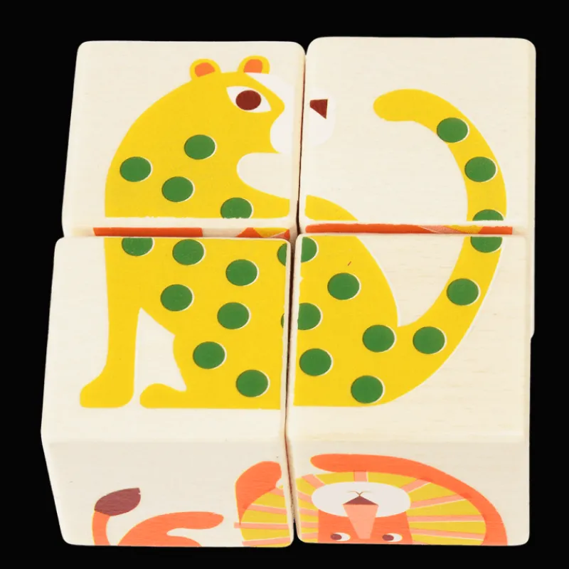 Rex London Wooden puzzle cubes - Wild Wonders Online