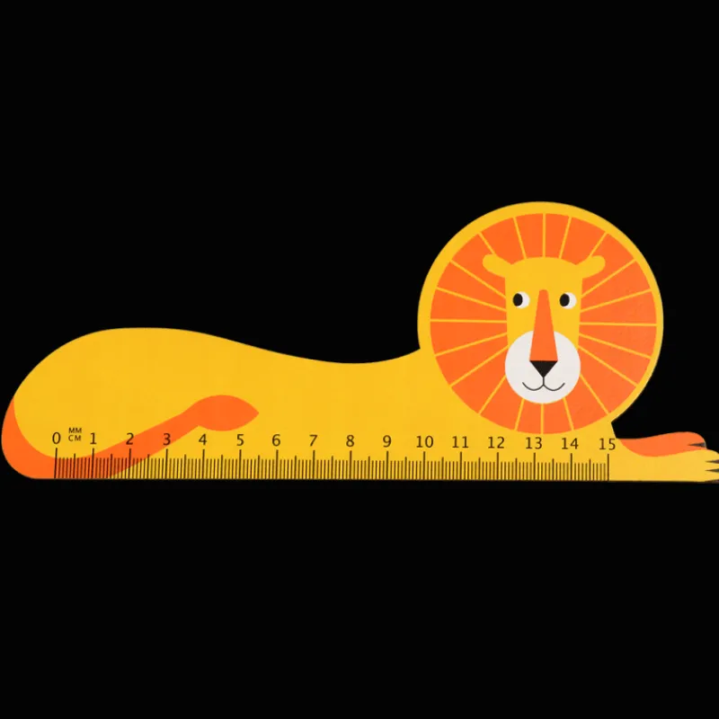Rex London Wooden ruler - Lion Online