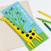 Rex London Wooden ruler - Yellow giraffe Discount