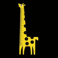 Rex London Wooden ruler - Yellow giraffe Discount