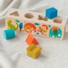 Rex London Wooden shape sorter - Wild Wonders Hot