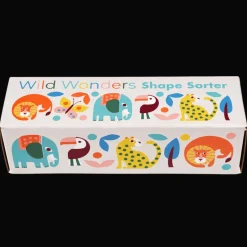 Rex London Wooden shape sorter - Wild Wonders Hot