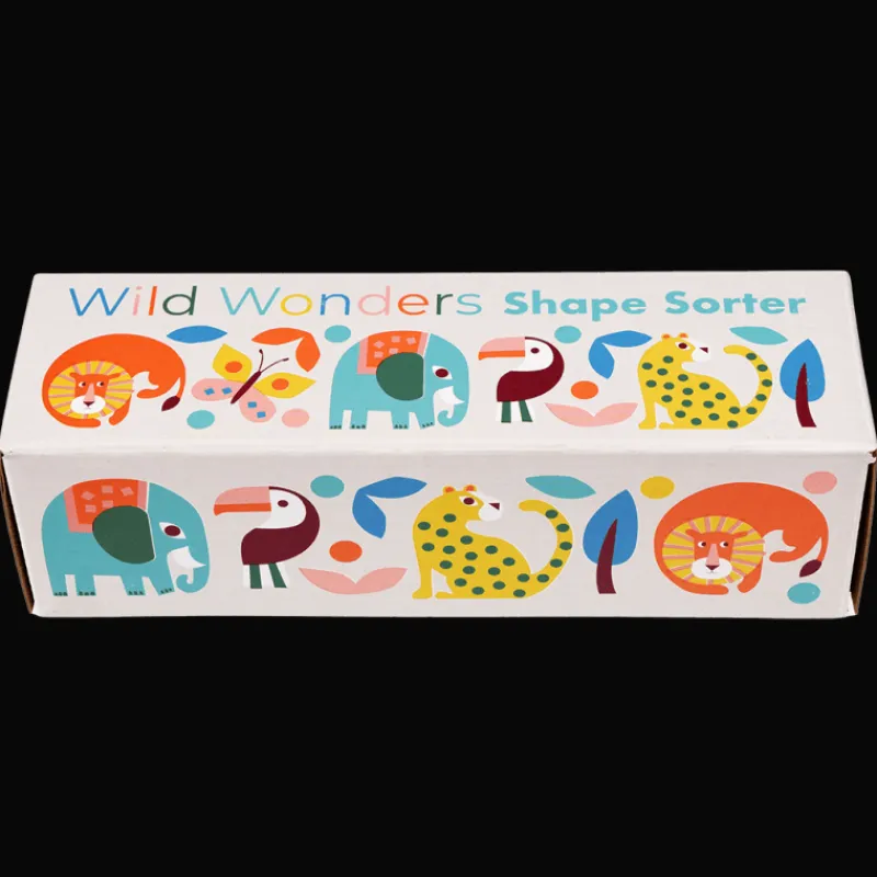 Rex London Wooden shape sorter - Wild Wonders Hot