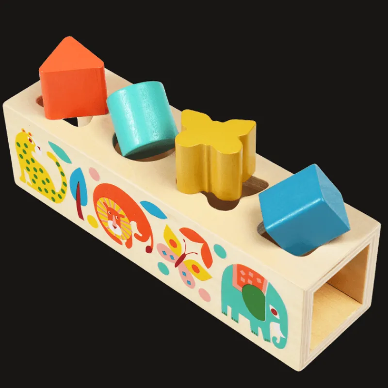 Rex London Wooden shape sorter - Wild Wonders Hot