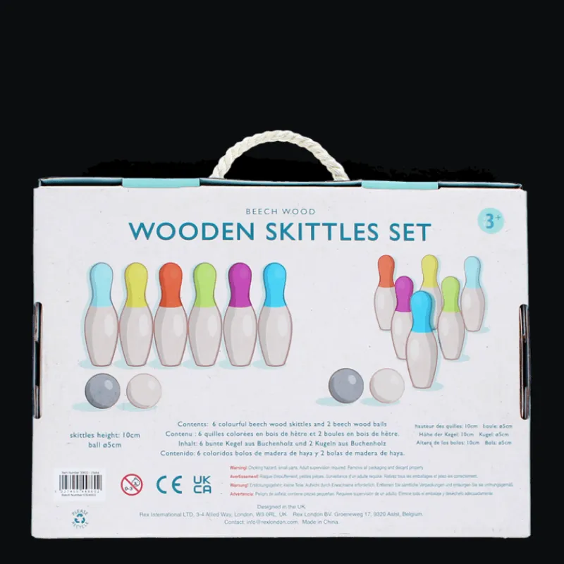 Rex London Wooden skittles set Best
