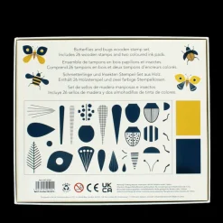 Rex London Wooden stamp set - Butterflies and Bugs Outlet