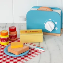 Rex London Wooden toy toaster playset Discount
