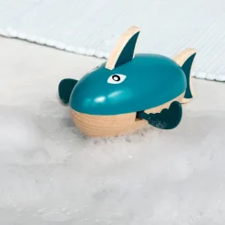 Rex London Wooden wind-up bath toy - Shark Clearance
