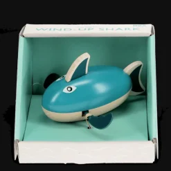 Rex London Wooden wind-up bath toy - Shark Clearance