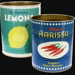 Rex London XL storage tins (set of 2) - Lemons and Harissa Sale